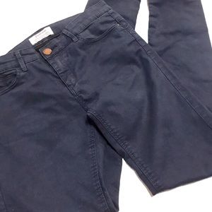 Stradivarius skinny fit navy pants